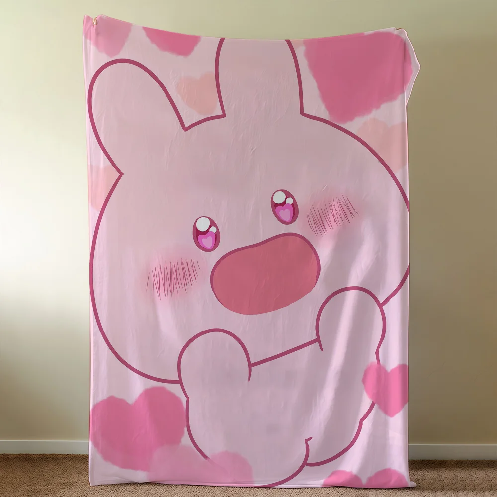 A-AsamimichaanS Cartoon Asleep Cute Blanket Soft Warm Furry Throw Super Kids Toys Bed Sofa Car Cradle