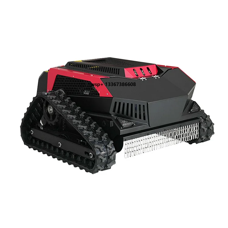 Automatic Small Lawn Mower with Remote Control Engine Crawler Type-for Farm & Garden Service Equipment