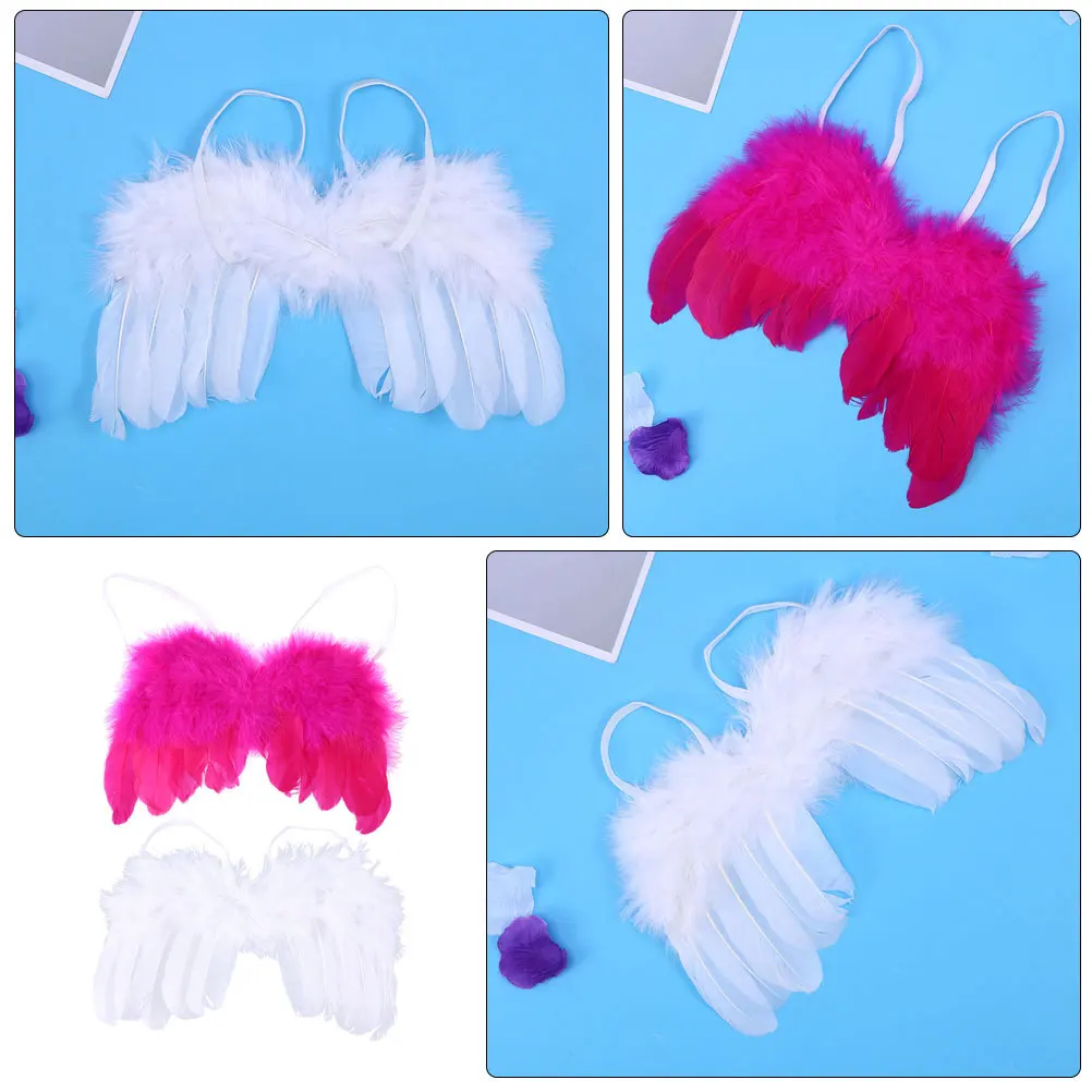 

2 шт., реквизит с крыльями ангела, крылья, реквизит для фотосессии новорожденных, легкие крылья для младенцев, костюм для девочек, карнавальный костюм