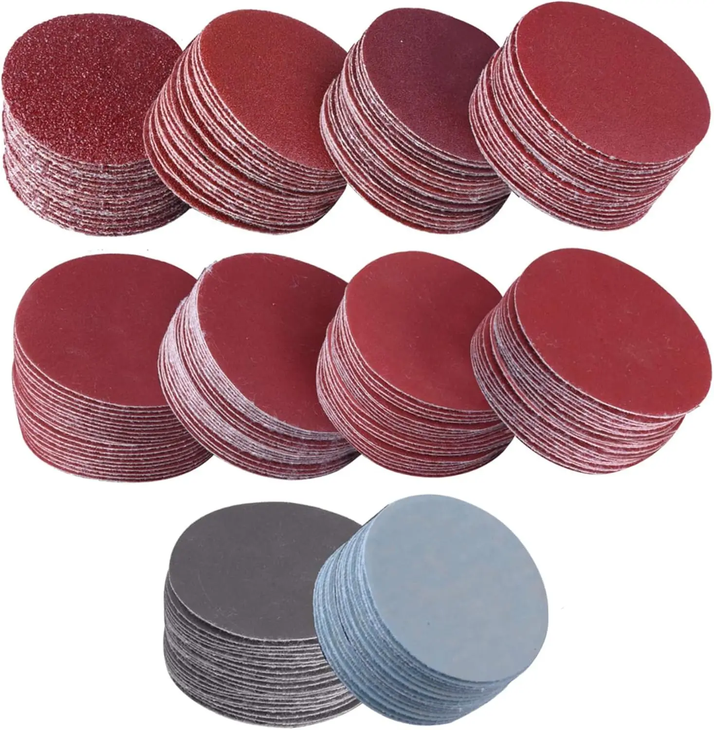 

40/80PCS 4inch Grinding Sandpaper Set Dry Polish Sand Paper Round Disk Sand Sheet Car Polish Restoration