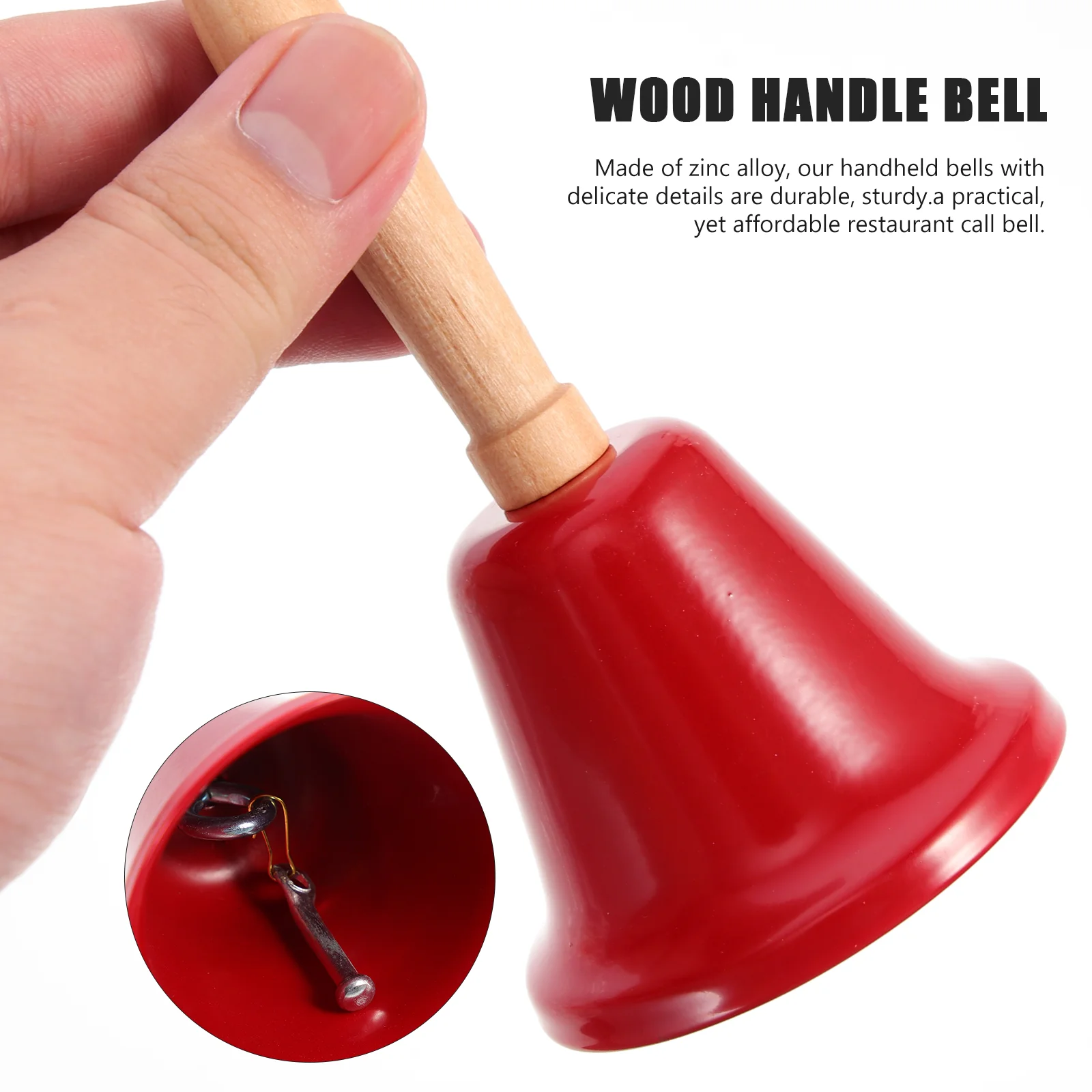 Christmas Decorations Red Tree Manual Restaurant Bell Bells Wood Hand Pantry Elderly Metal