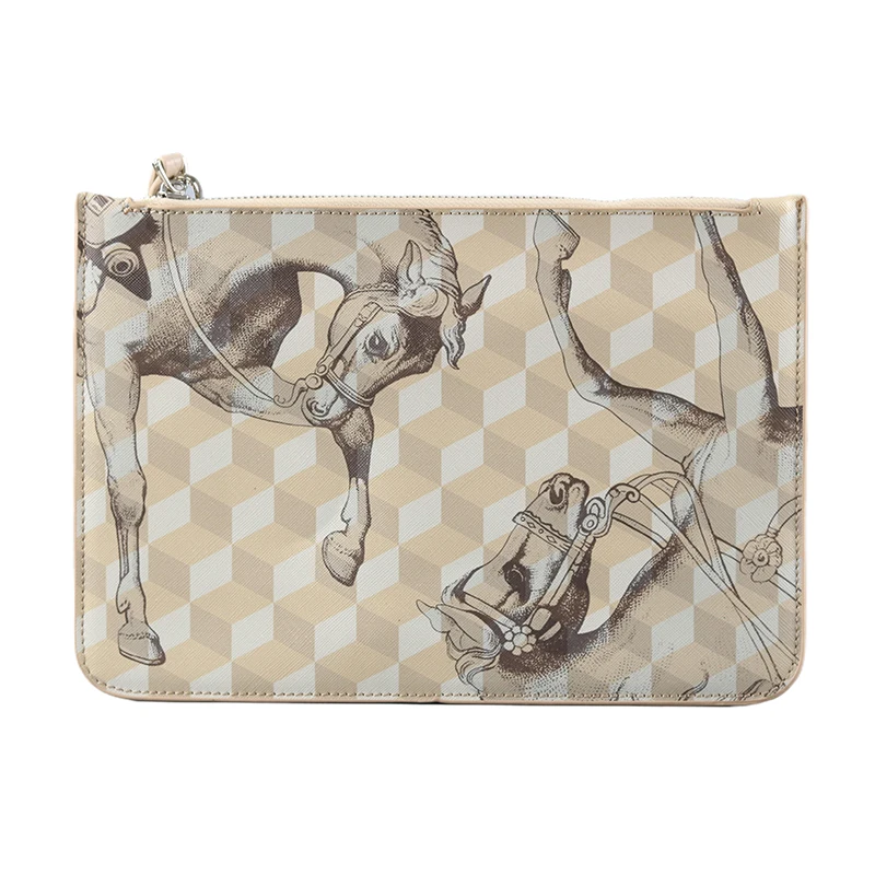 Loup Noir Lady Handheld Bag with Novel and Unique Pattern Design Trendy Casual Versatile Women Fashionable Stylish Handheld Bag
