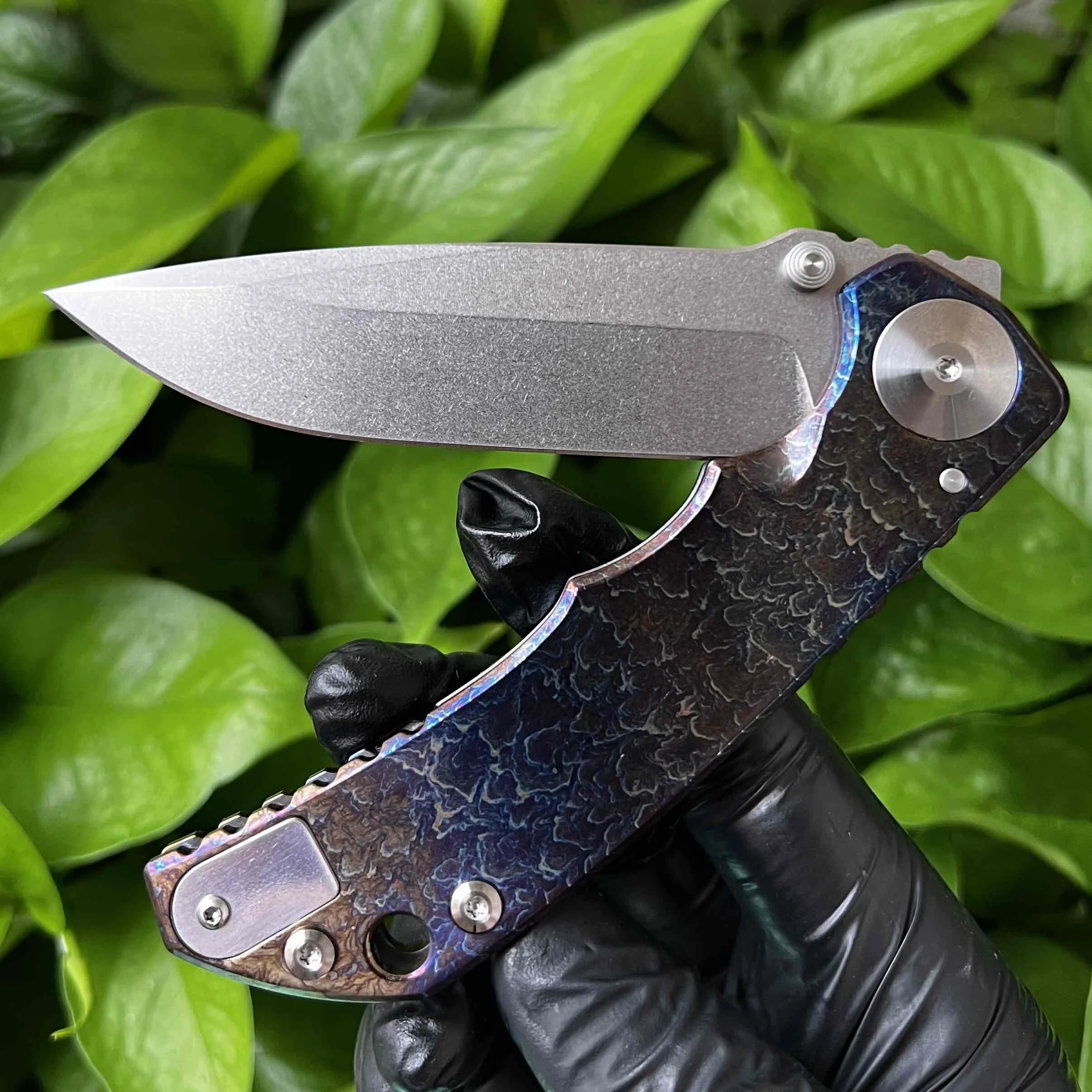 

New high hardness outdoor camping EDC folding knife 14c28N steel camping hunting self-defense tool fruit knife
