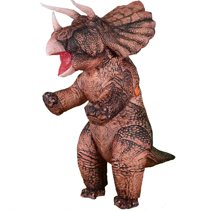 Nadmuchiwany Dino T-Rex Spinosaurus Pterozaur Triceratops Kostium Velociraptora Maskotka Cosplay Halloween Kobiety Mężczyzna