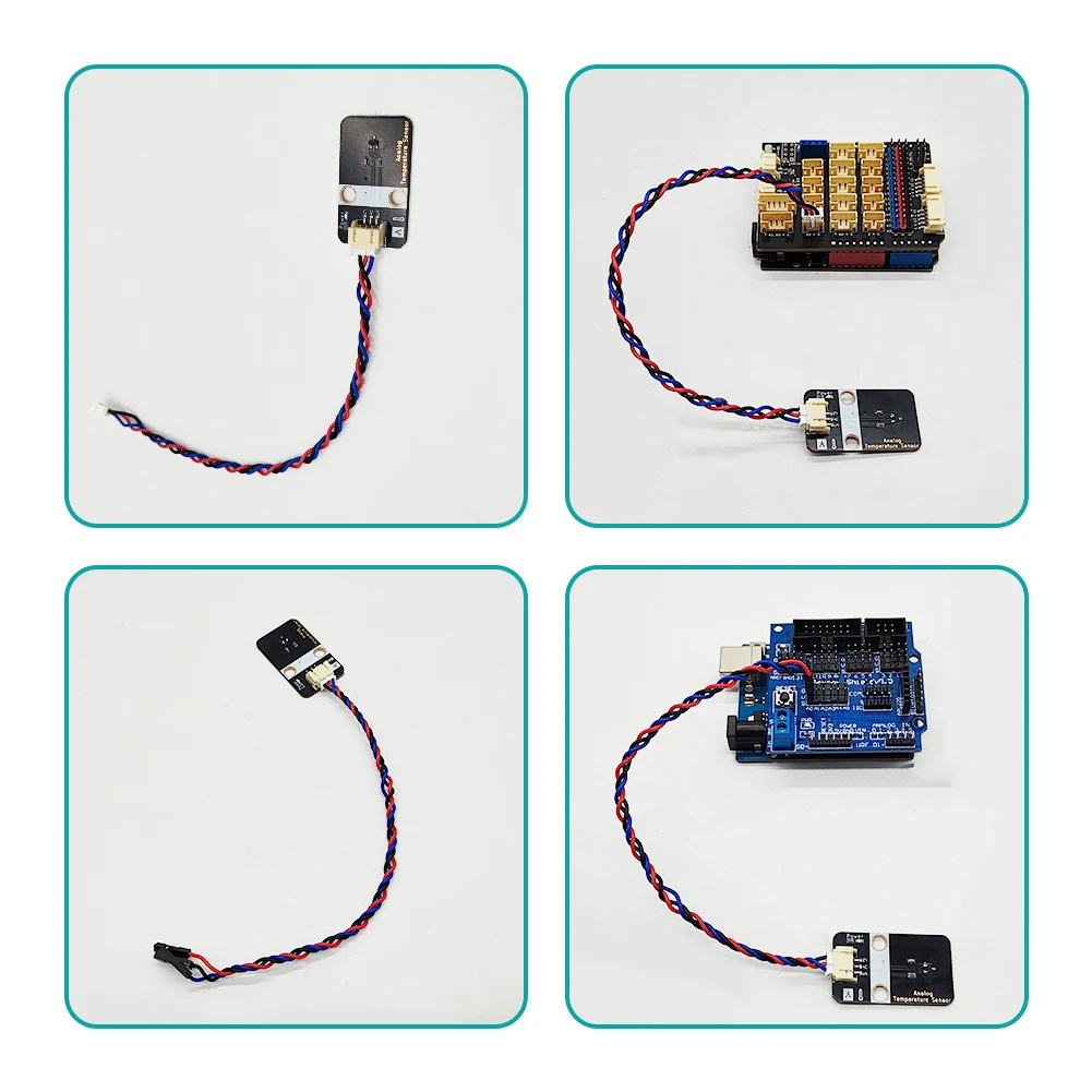 Nl50 Analog Temperature Sensor Module For Temperature Detection, With Reverse - Protection Interface, Suitable For Lego Bricks A