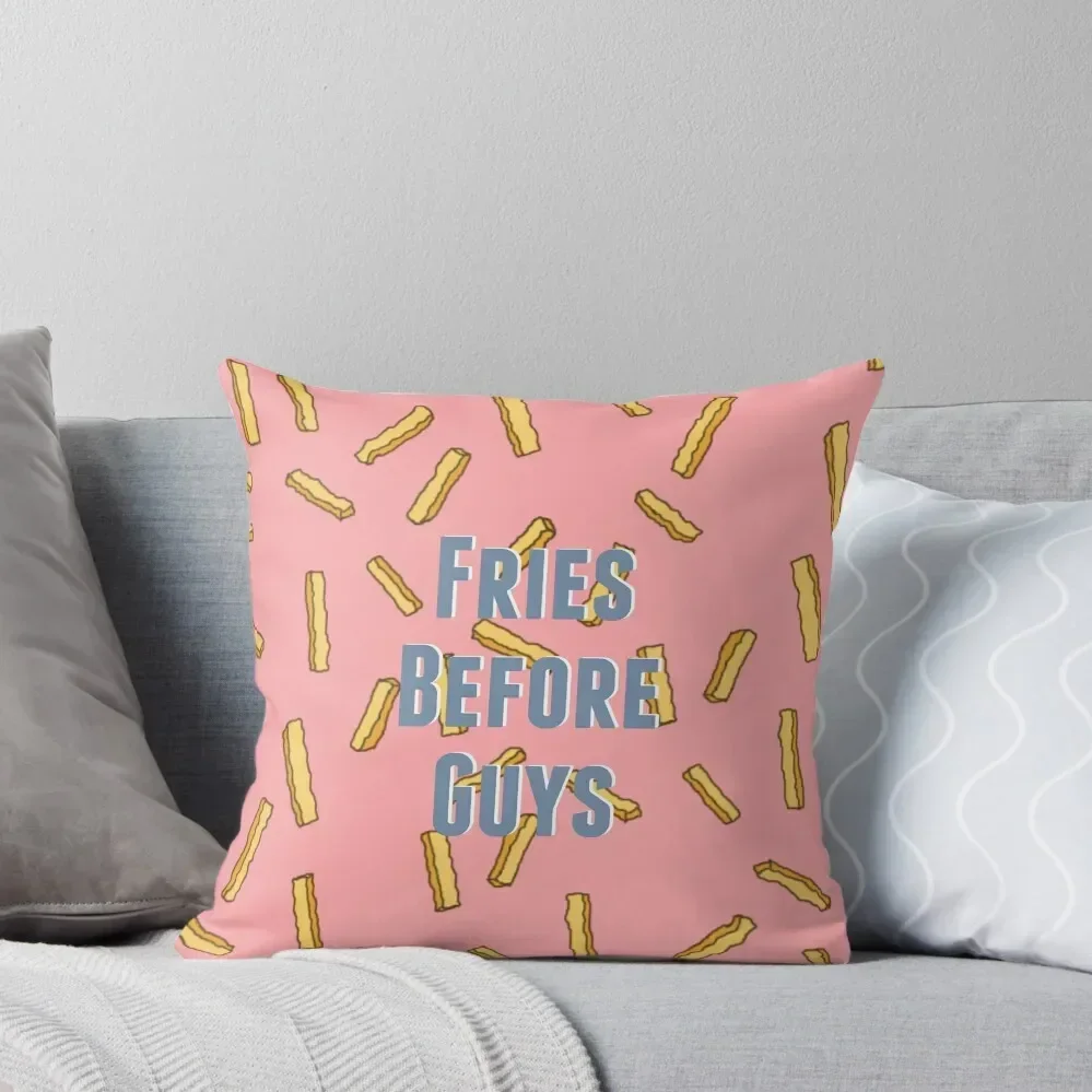 Fries Before Guys Throw Pillow Christmas Pillow Cushions pillow