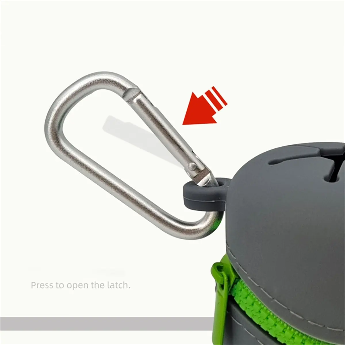 صندوق صيد السمك يطير صناديق سيليكون قابلة للطي مع سحاب سلة المهملات المحمولة مع مشابك حلقة تسلق ملحقات الصيد [cilae-17R]