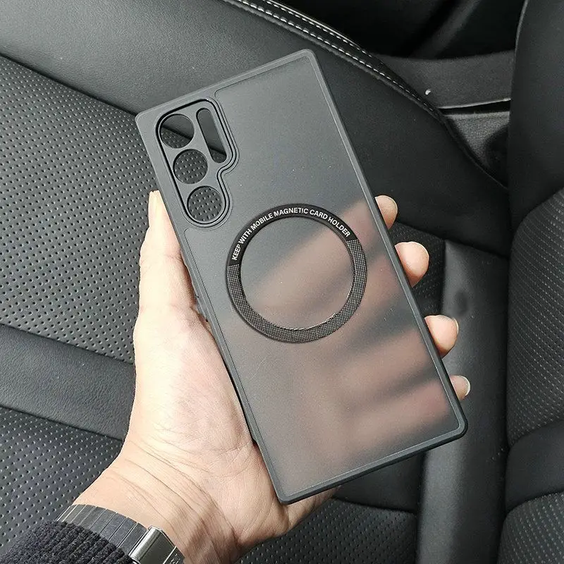 For ZTE Nubia Red Magic 10 Air 10 Pro Plus Case Frosted Transparent Magnetic Acrylic Drop-proof Cover For Red Magic9 9S Pro plus