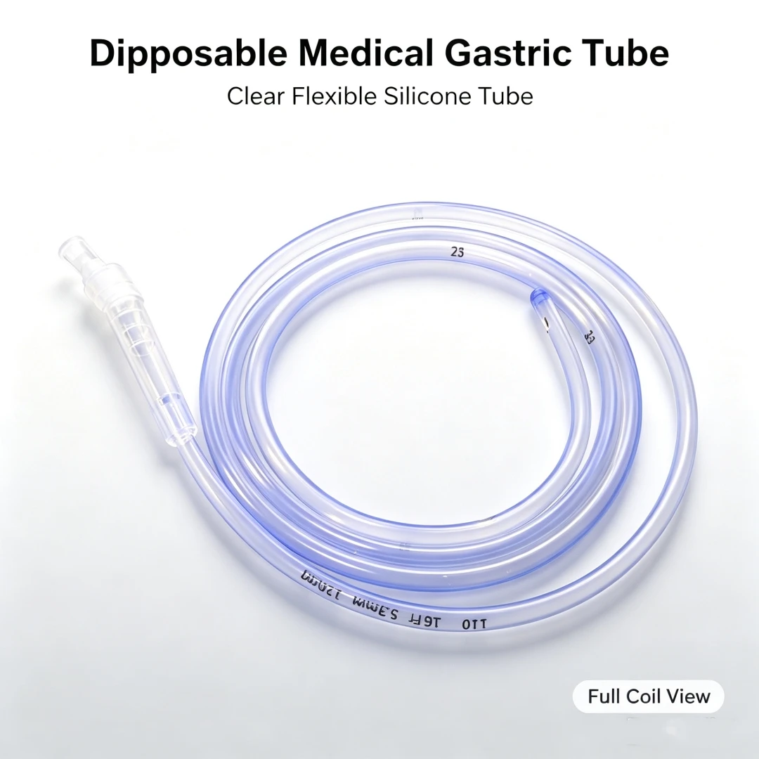 Disposable Sterile Silicone Nasogastric Tube Medical Gastric Feeding Stomach Tube for Adult Elderly Enteral Nutrition Support