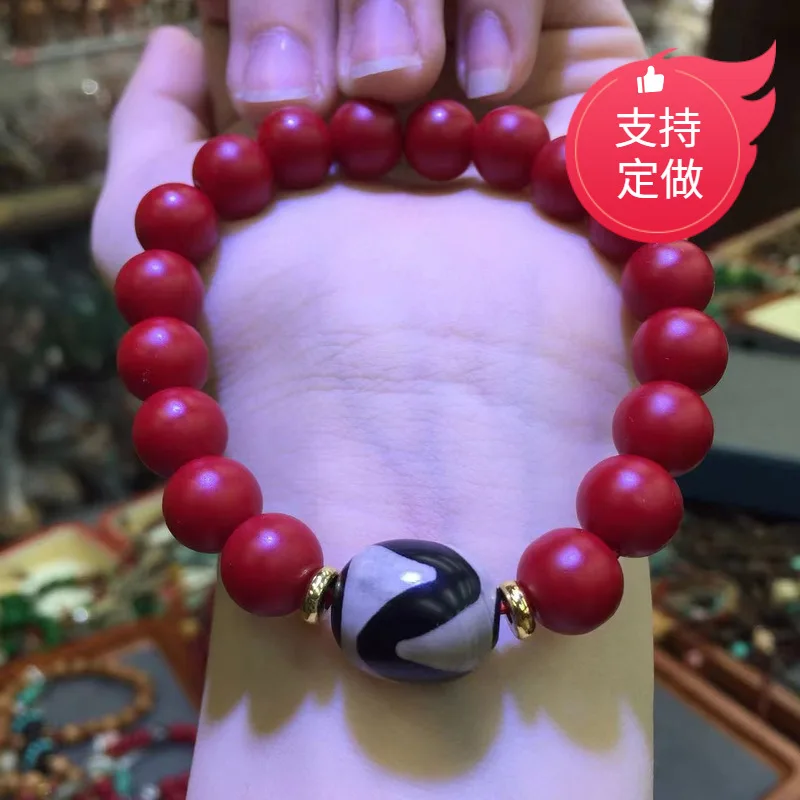 Peng Sen Jewelry Nepal Ancient French Xueba Glaze Bracelet Tibetan Tiger Tooth Tibet Beads Bracelet Crafts Ornament Wholesale