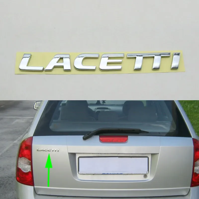 For Optra Lacetti Emblem Car Rear Tailgate Trunk Nameplate Badge Logo Letters Sticker