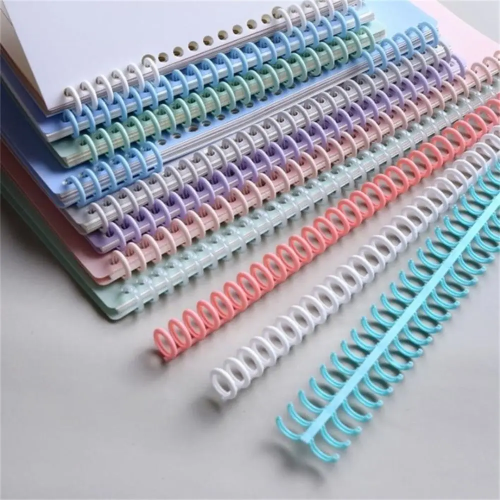 2pcs 30 Holes Rings Binding Loose Leaf Ring Binder for Paper Diameter 12mm Length Shearable DIY Binder A4 Notebook Album Diary