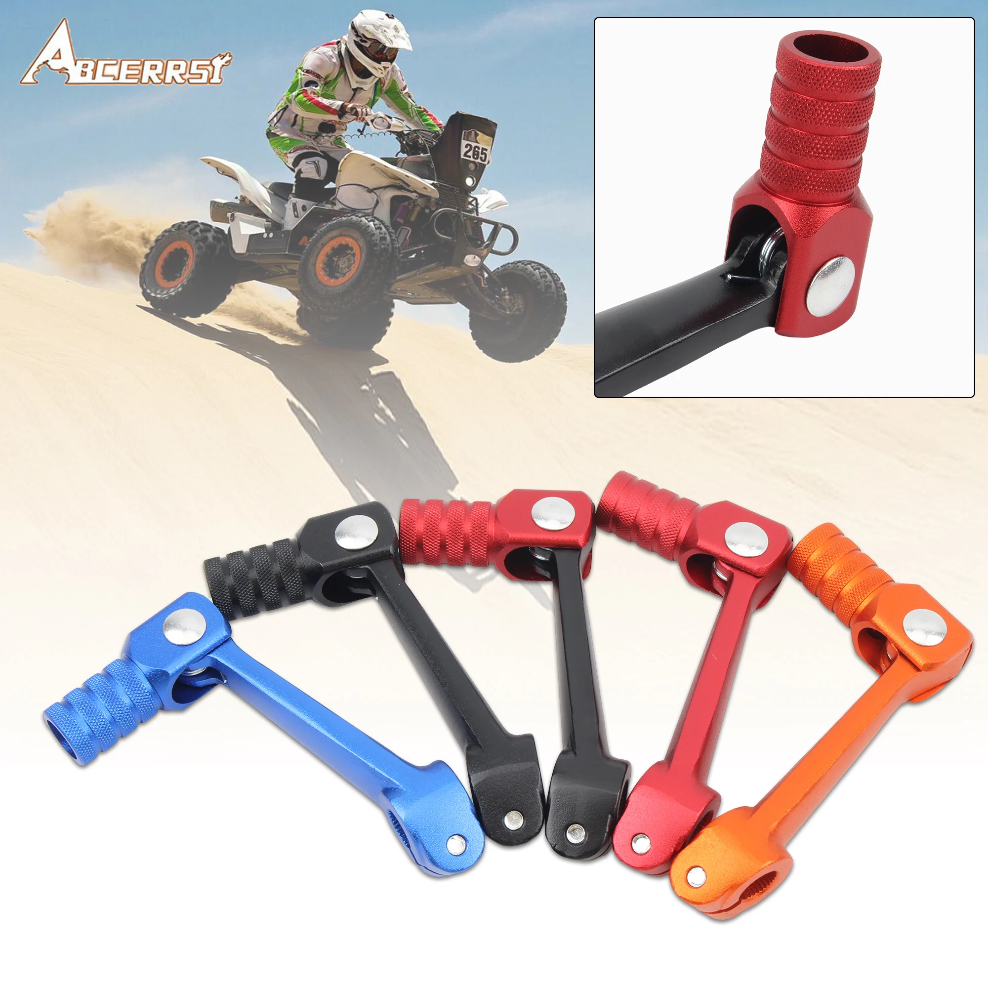 

ATV UTV Motorcycle Short Gear Shift 10mm Folding Aluminum For Kayo T2 T4 T4L Dirt Bike Gear Shift Lever Modification Accessories
