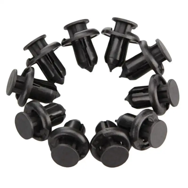 10-50pcs Black Front Bumper Locking Hooks & Clip Fastener Push Rivet Trim Rivet For Honda Accord Car Accessries