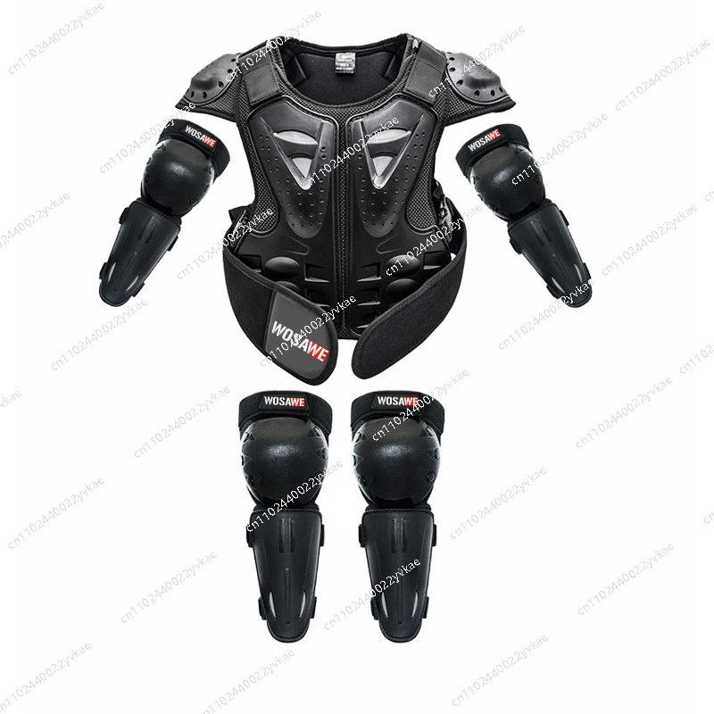 

Motorcycle Armor Clothing Children's Riding Roller Skating Elbow Pads Knee Pads Off-Road Back Pads Waist Balance Bike SportsSuit