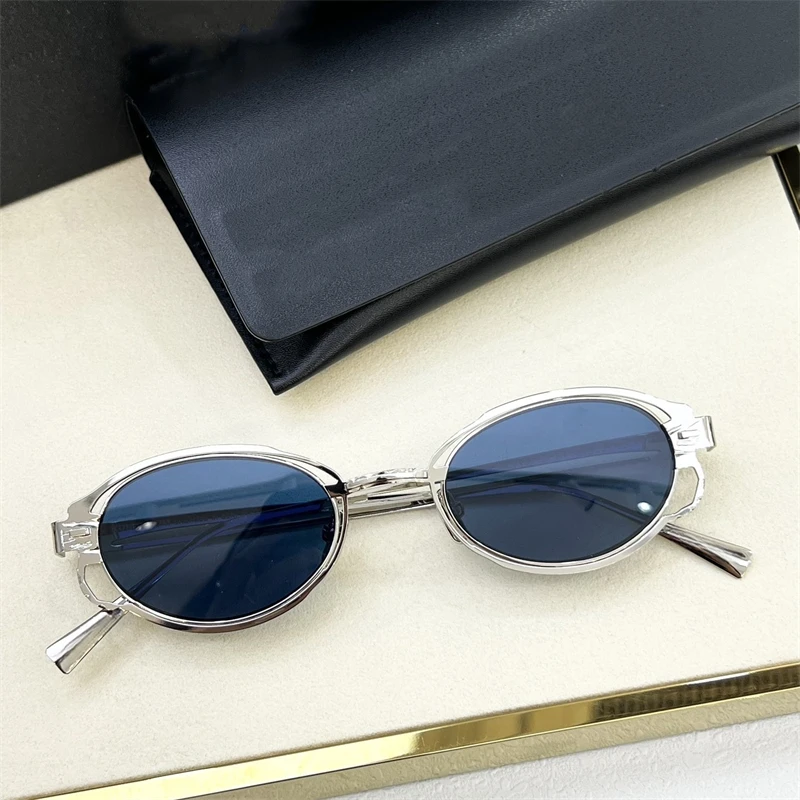 Luxury Brand Oval Germany Brand KUB Maske H01 Sunglasses Men Women Alloy Fashion Outdoor Retro Vintage Business Eyewear