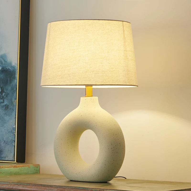 

Table lamp pottery pot ornament new Chinese decoration Japanese style living room bedroom hotel bedside nostalgic bed and breakf