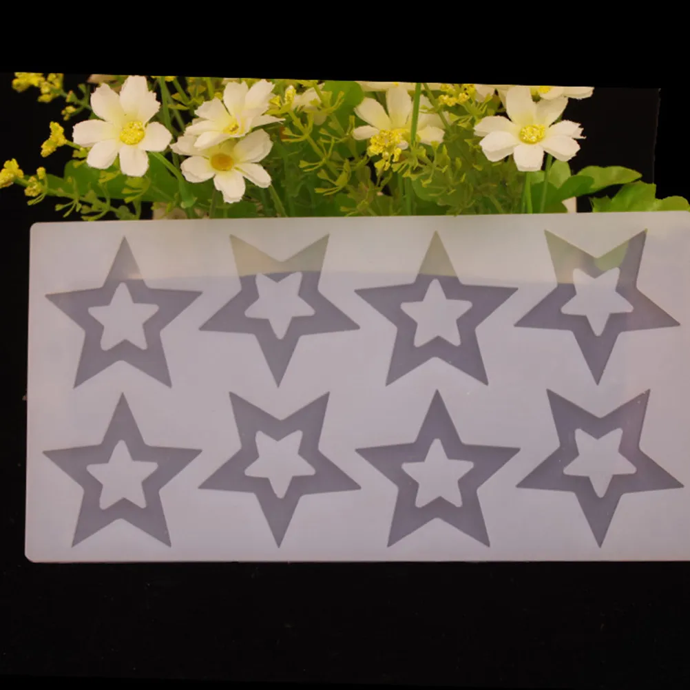 Star Shaped Silicone Candy Mold High Temperature Resistance Baking Tool for Chocolate Cookies Five-Star Mold Baking Tool