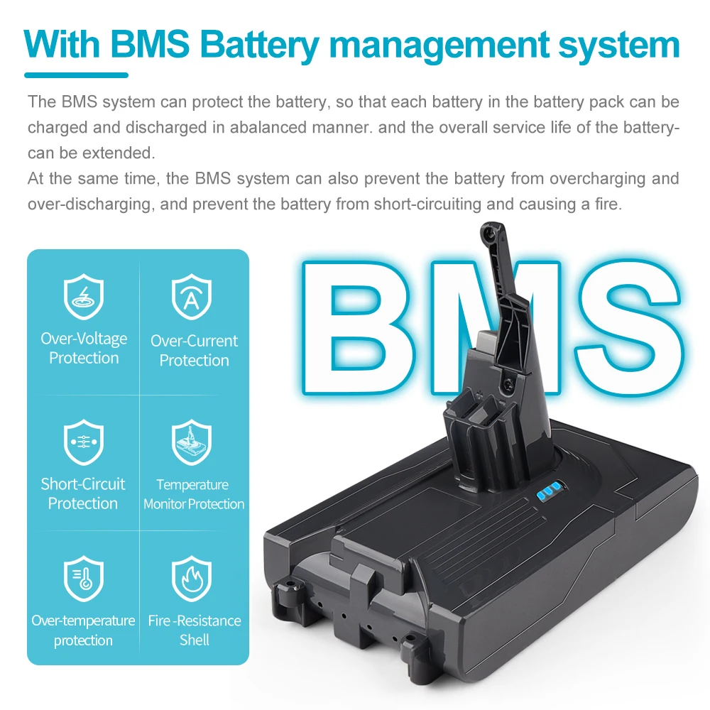 ويتلي 21.6 فولت 4.5Ah V 8 ليثيوم أيون استبدال بطارية ليثيوم لبطاريات دايسون V8 4500 مللي أمبير في الساعة مكنسة كهربائية/بطاريات سوني
