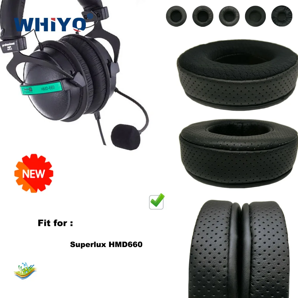 

Replacement Ear Pads for Superlux HMD660 Headset Parts Leather Cushion Velvet Earmuff Headset Sleeve Cover