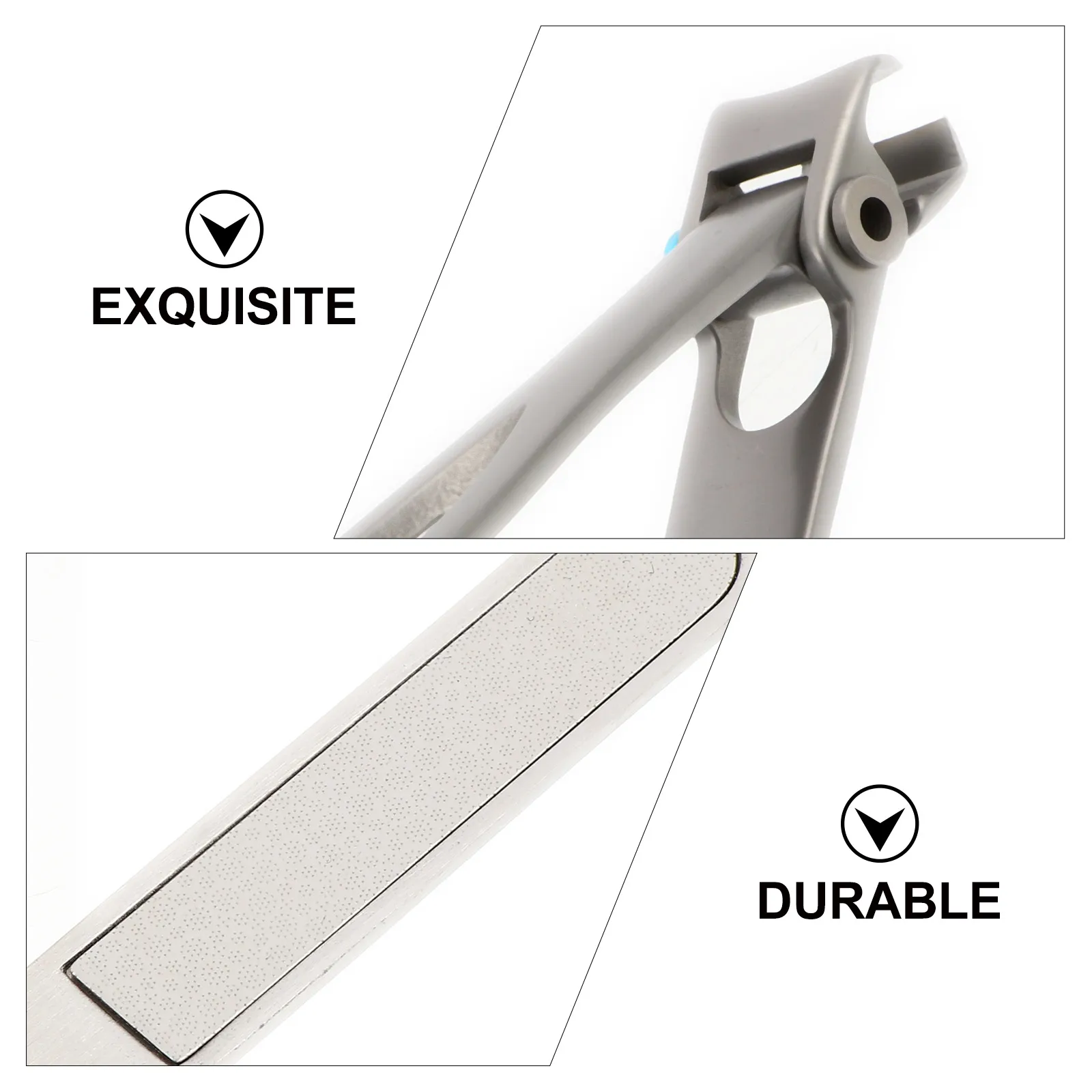 

2pcs Stainless Steel Nail Clippers Travel Kit Fingernail Grooming Manicure Cutter Pedicure Tool Set Easy Clean Sharp Blades