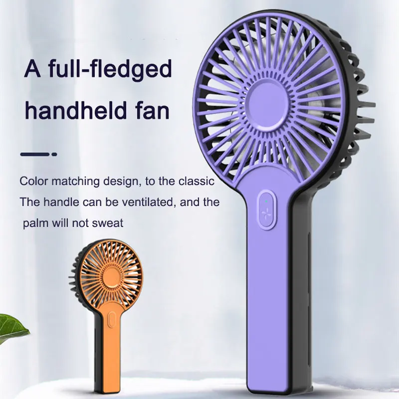 Portable Handheld Fan Small Cooling Fan USB Rechargeable Eyelash Eyelash Mute Cooler Handheld Fan Mini USB Rechargeable Desk
