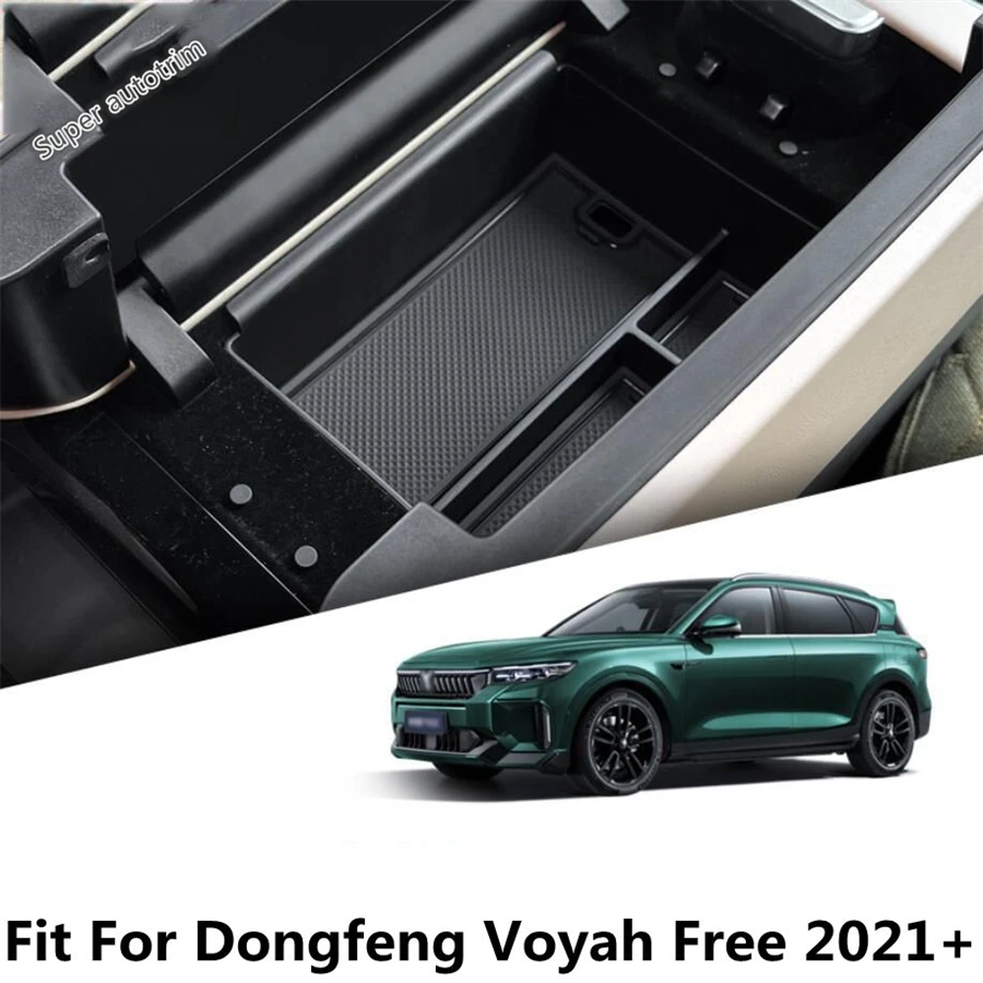 Center Console Armrest Storage Box Container Phone Holder Tray Coin Organiser Accessories For Dongfeng Voyah Free 2021 2022 2023