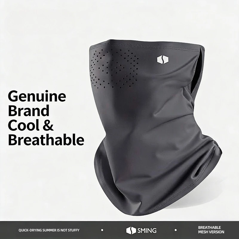

Spring and Summer Breathable Neck Gaiter with Ear-loop Design, Clip-on Style for Quick and Easy Use, Unisex Face Mask, Outdoor Activity Mask, Breathable and Windproof