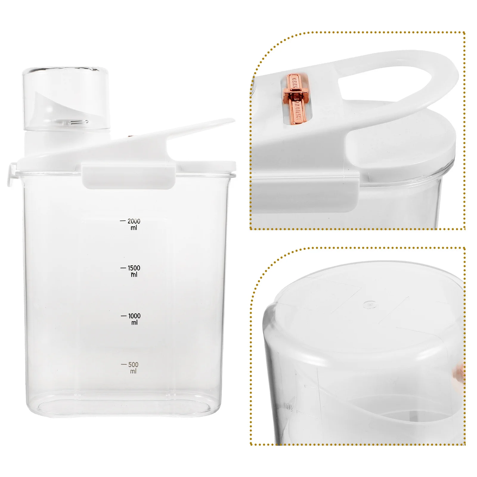 

Laundry Detergent Bucket Heavy Duty Storage Container for Powder Liquid Detergent Refillable Sub Bucket for Home Hotel