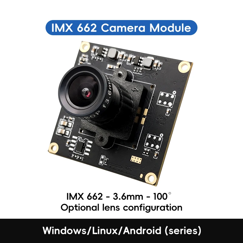 High Resolution IMX662 Imaging Module 1080P 60FPS UVC Protocol Wide Angle Lens For Conference Equipment Laptop Desktop