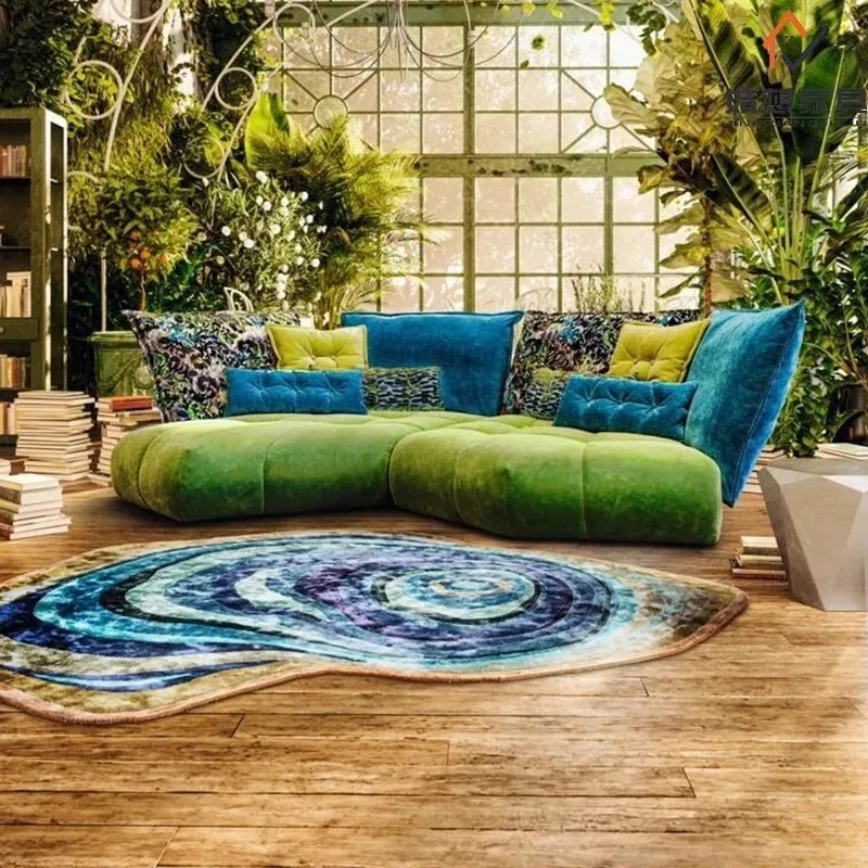 Sofa living room 2025 new Bretz replica Internet celebrity special-shaped corner fabric sofa