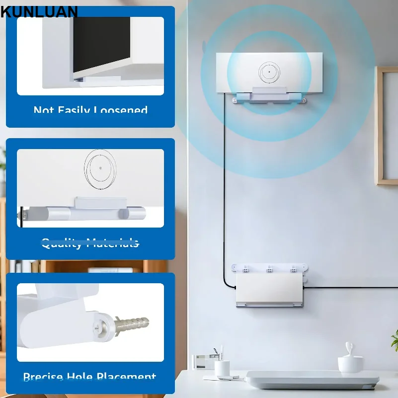 For Starlink Gen 3 Router Mount 2 in 1 Wall Holder Space Saving Mounting Bracket Kit Router Bracket for Router and Power Supply