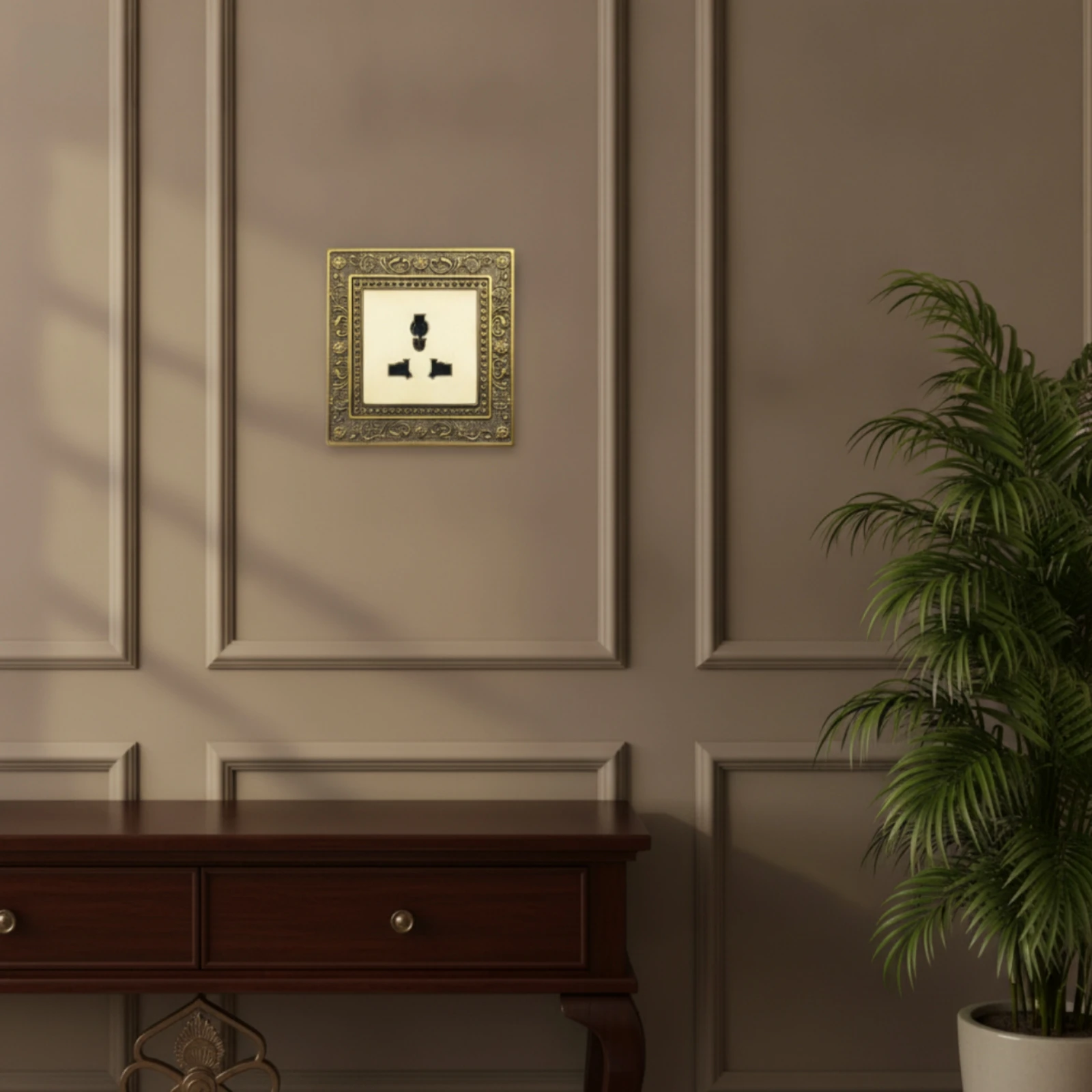 Switch Plate with Floral Border Ornate Decorative Outlet Cover Outlet Plate Cover Embossed Switchplate Smooth