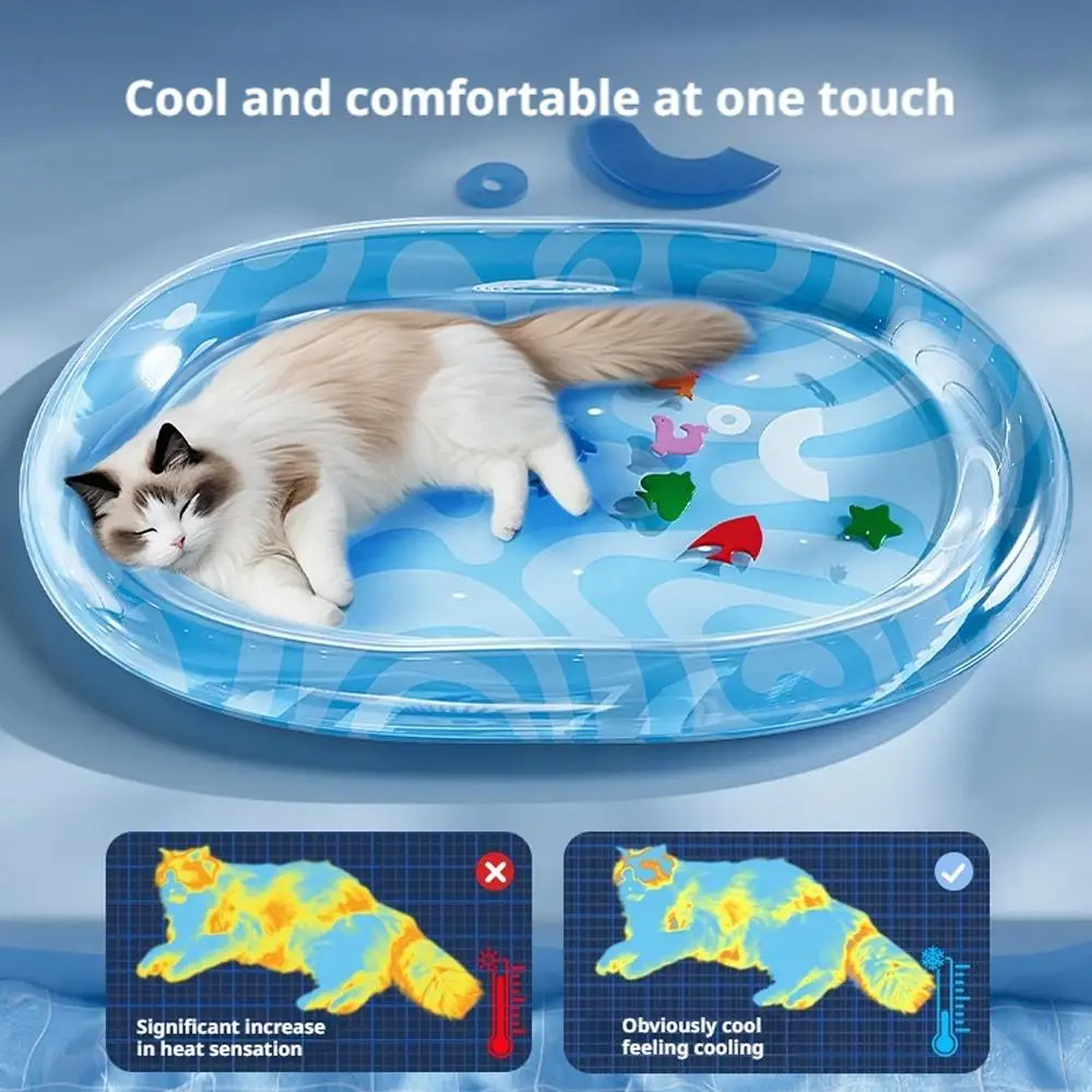 

Cat Water Mattress Pet Summer Cooling Water Mattress Cooling Pet Cooling Pad Cat Waterbed Sensory Bed G4Y9