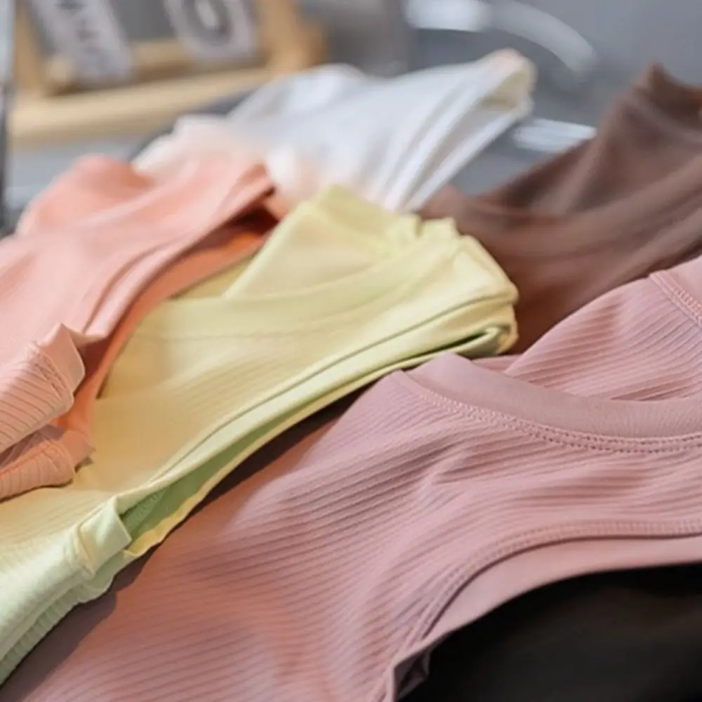 حمالة صدر رياضية بتصميم بدون مشبك، سترة علوية من القماش سريعة الجفاف، سترة سريعة الجفاف، قماش مختلط، تصميم متكامل، سترة متكاملة