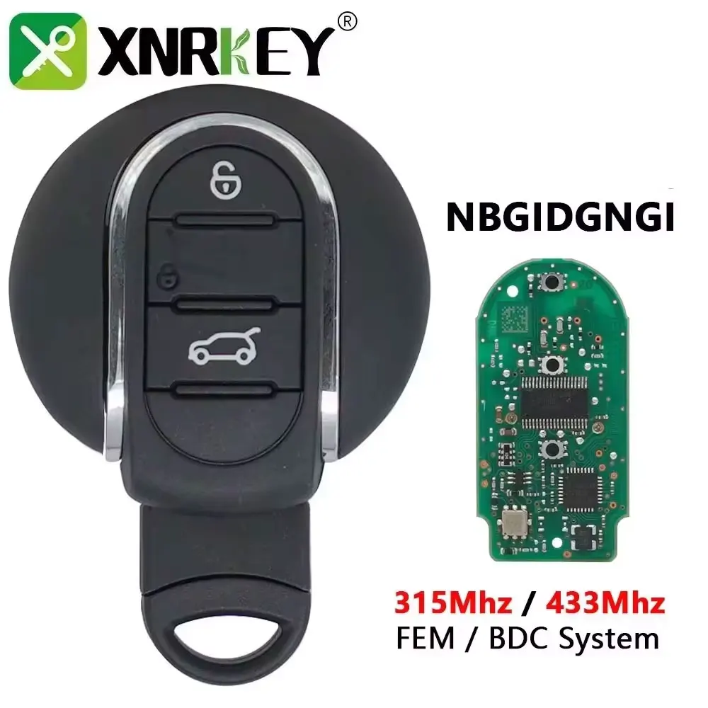 

XNRKEY дистанционный Автомобильный ключ 315 МГц 433 МГц ID49 PCF7953 для BMW Mini Cooper F-Series F55 F56 Clubman 14-18 автоматический ключ без ключа go 3BTN