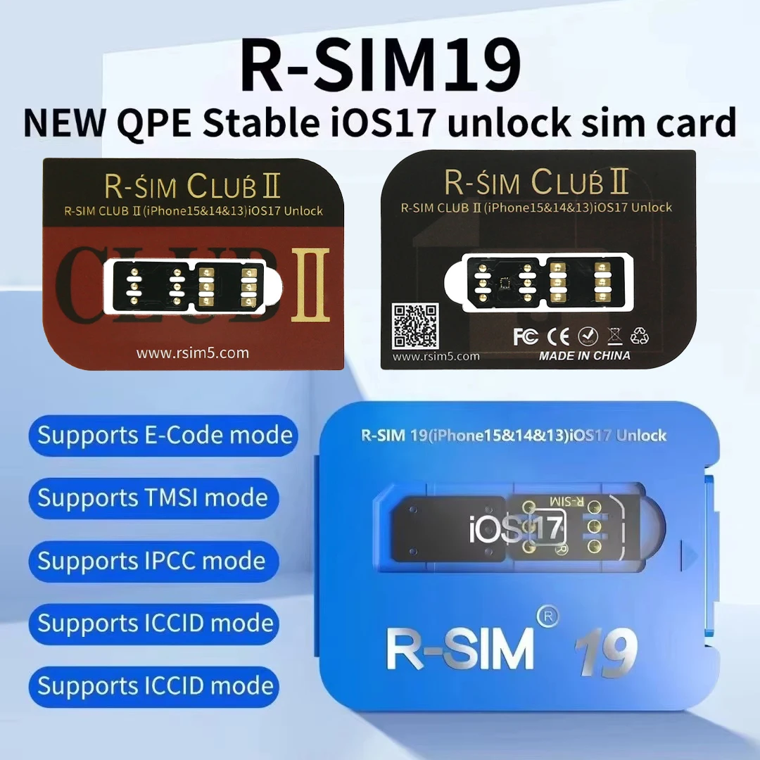 NEW R-SIM19 Can Unlock Ios17 Sim Card for iPhone 15 Pro max/15PRO/15/14/13 For iOS17 Operating System Rsim RSIM 19 Unlock Card