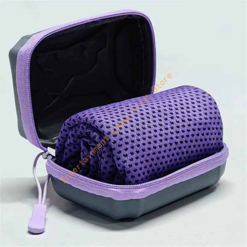 Hiking Sports Cooling Towel Set with 5 Towels and Carry Cases for Daily Training 55KD 4