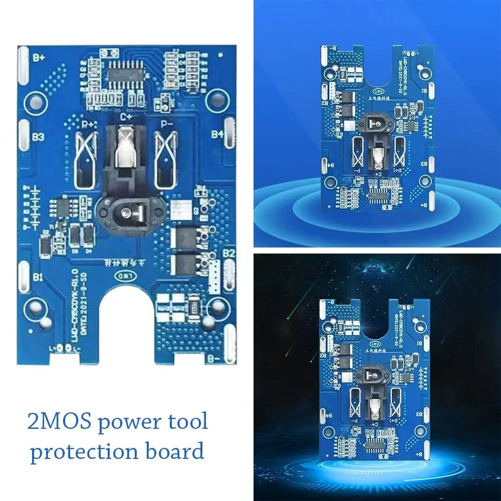 PCB Charging Drill Protection Board 18/21V Protection Battery Charging Protection Board 2MOS Lithium Battery Pack Electric tool