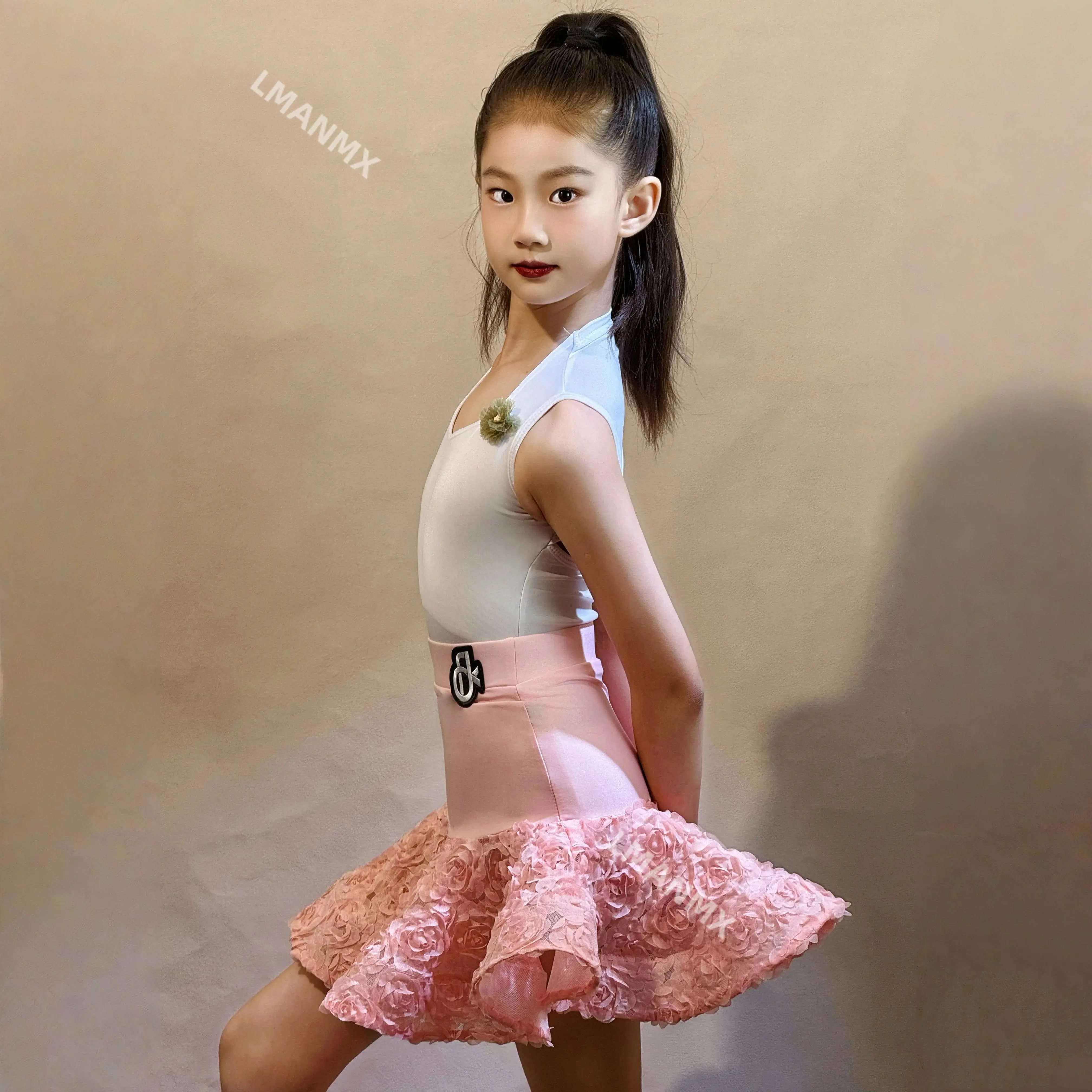 Robe d'entraînement d'été pour filles, robe de spectacle pour enfants, ensemble jupe de danse professionnelle pour enfants, nouvelle collection 2025