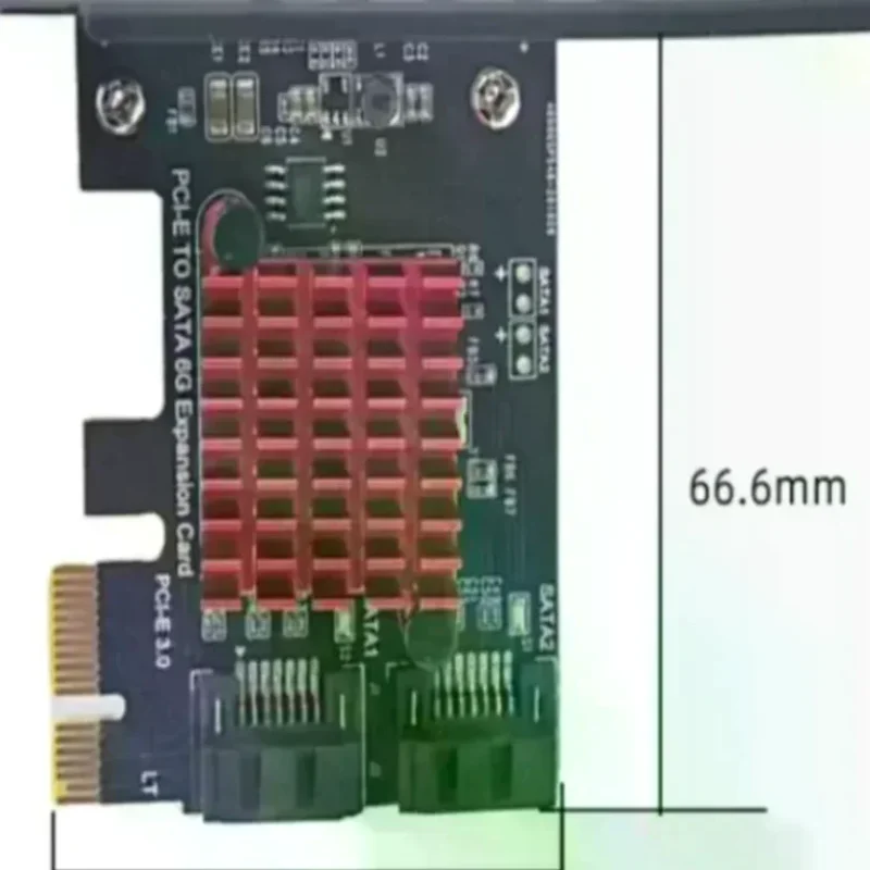

1 Set ASM1061 Chip Pcie Sata PCI Express X1 SATA3.0 2 Ports Low Profile Bracket Pcie Sata Expansion Card For Desktop PC Computer