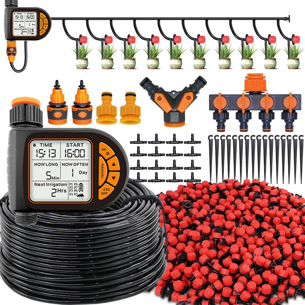 Smart Garden Water Timer with Rain Sensor and LCD