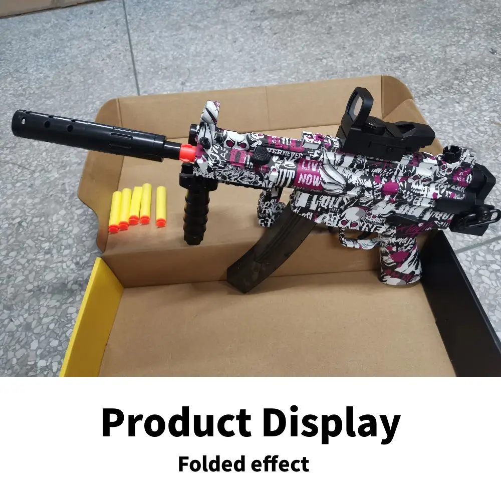 Pistola a sfera in plastica automatica MP5K Pistole idrogel Pistole a sfera in gel di pirata per pistola giocattolo con fucile elettrico in gelatina d'azione
