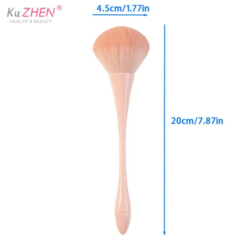 Dust Cleaning Nail Brush Manicure Nail Art Brush Big Head Flower Powder Blush Brush Salon Makeup Beauty Nail Accessories Tool