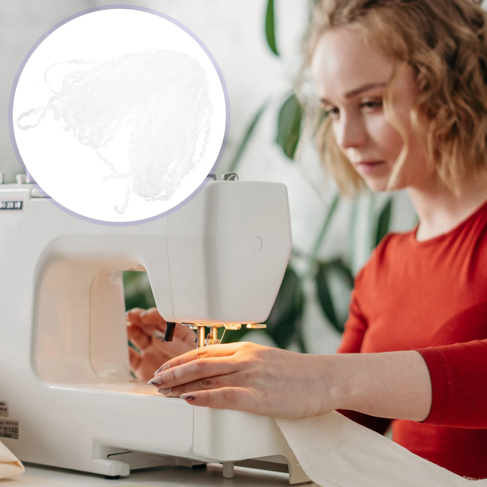 

Wave Ribbon Fringe Trim for Crafts Sewing Wavy DIY Dress Clothing Smooth Non Fading Tailor Shop Suitable Seasonal