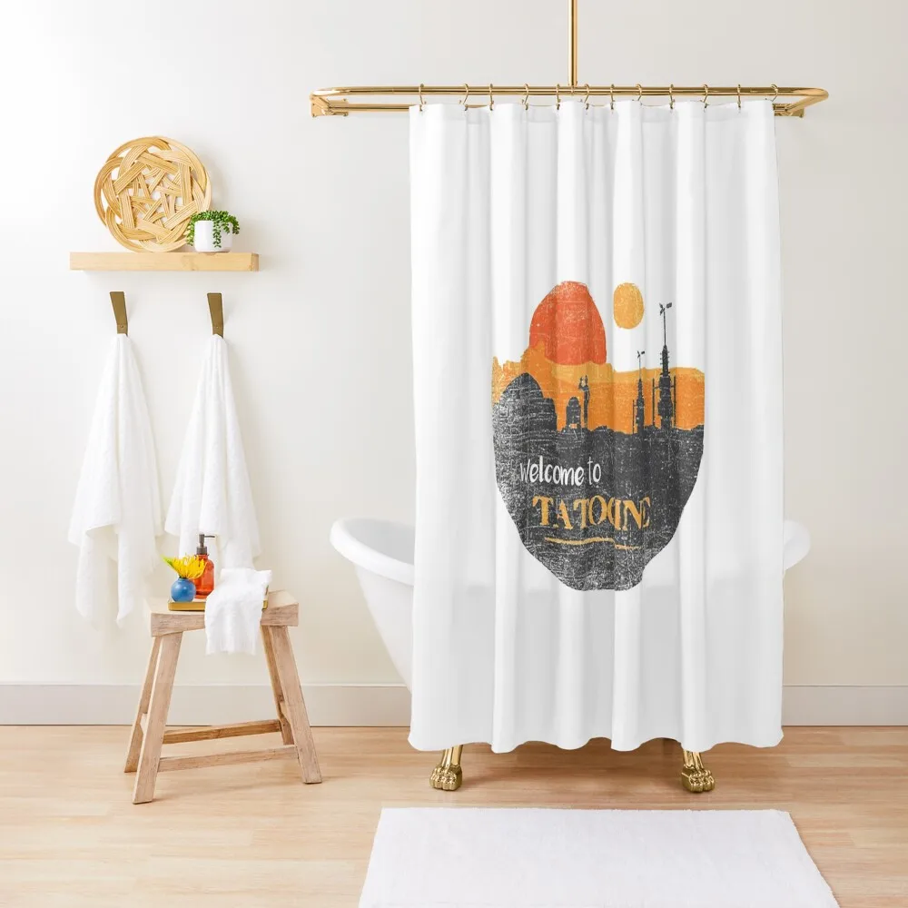 

Tatooine Shower Curtain Washable Waterproof Fabric Shower Bathroom And Shower Bathroom And Products Curtain