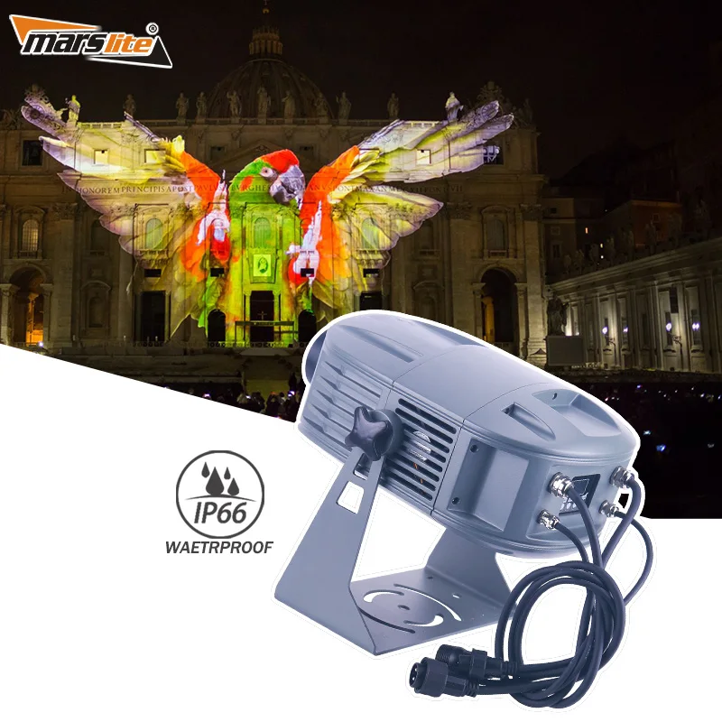 200W Waterproof Projector Logo Custom Led Advertising Light Building Gobo Projector Outdoor Advertising Lights