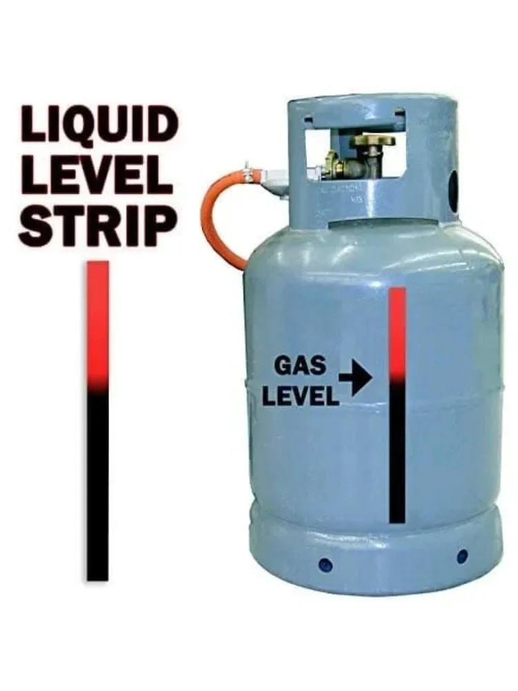 1/3 Stück Wiederverwendbare Thermochrome Flüssigkeits- und Gasstandsanzeigestreifen Dekoration für LPG/Butan/Propan 200mm Wohnwagen-Zubehör