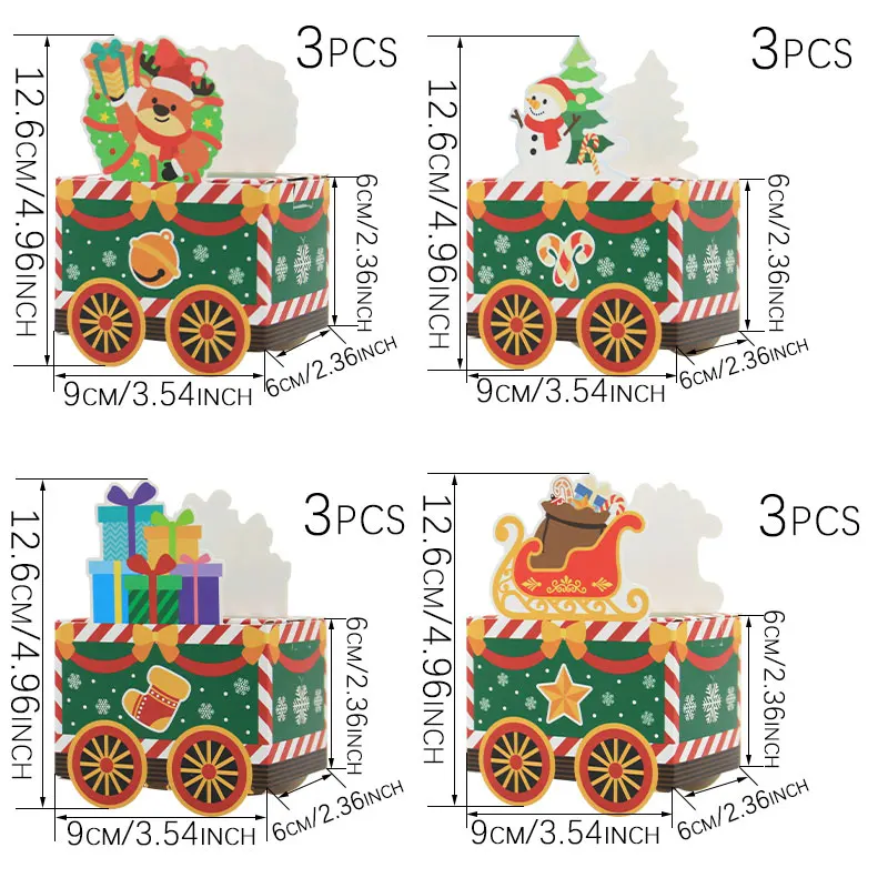 Pack De 12 Cajas De Calendario De Adviento Vacías Rellenables – Decoración Navideña De Cartón Con Particiones Para Dulces O Joyas