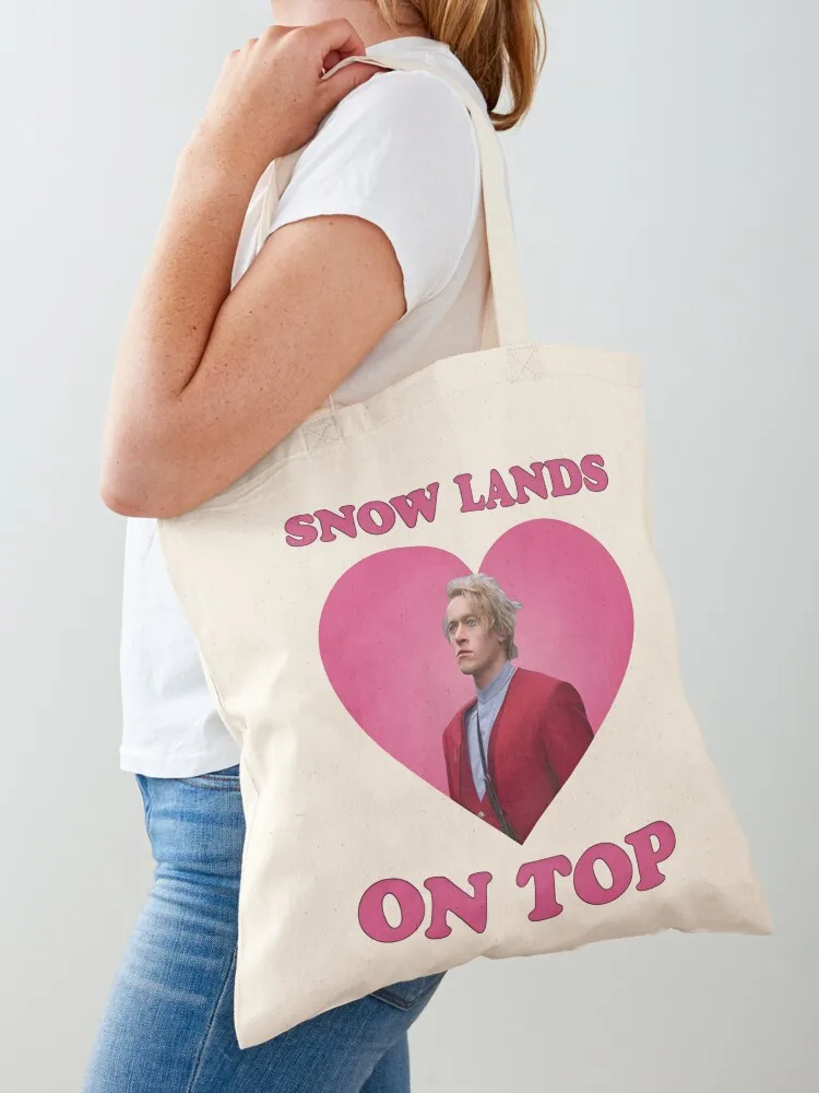 Snow Lands On Top Tote Bag Custom bag shopping bag shopping bags foldable Lady bags